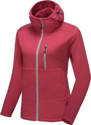 Little Donkey Andy Women's Winter Lightweight Warm Fleece Running Jacket Breathable Thumbholes Thermal Hiking Jacket