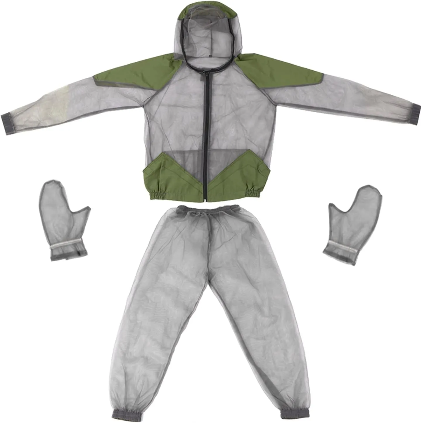 Lixada Ultra-fine Mesh Summer Wear Fine Net Cover Outdoor Breathable Jacket Suit