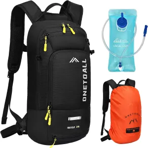 LOCAL LION ONETOALL Hydration Backpack with 2L Water Bladder, Water Backpacks for Men Women, Lightweight Hiking Daypack for Cycling Biking Running Skiing Commuting