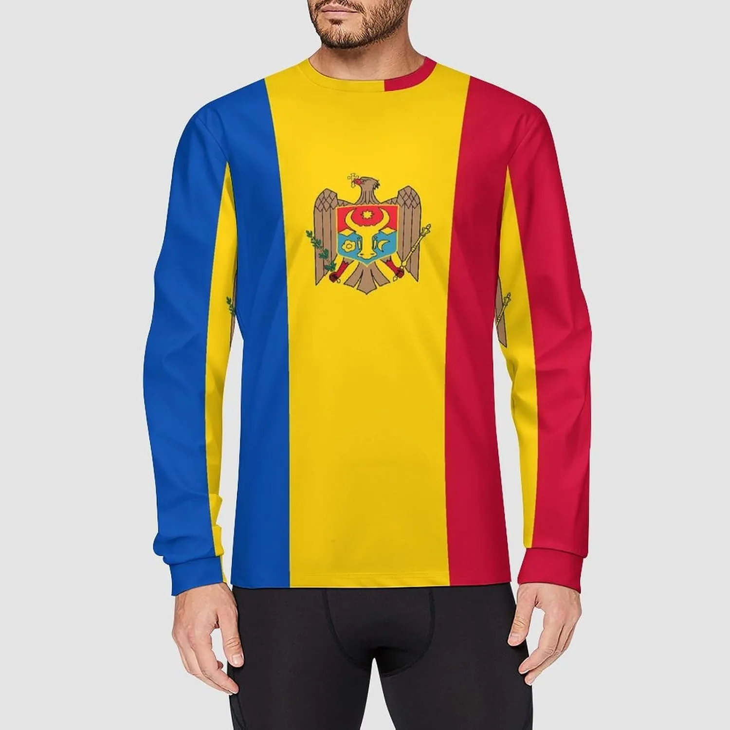 Long Sleeve Cycling Jersey Breathable Crewneck Mountain Bike Pullover Shirts Jacket