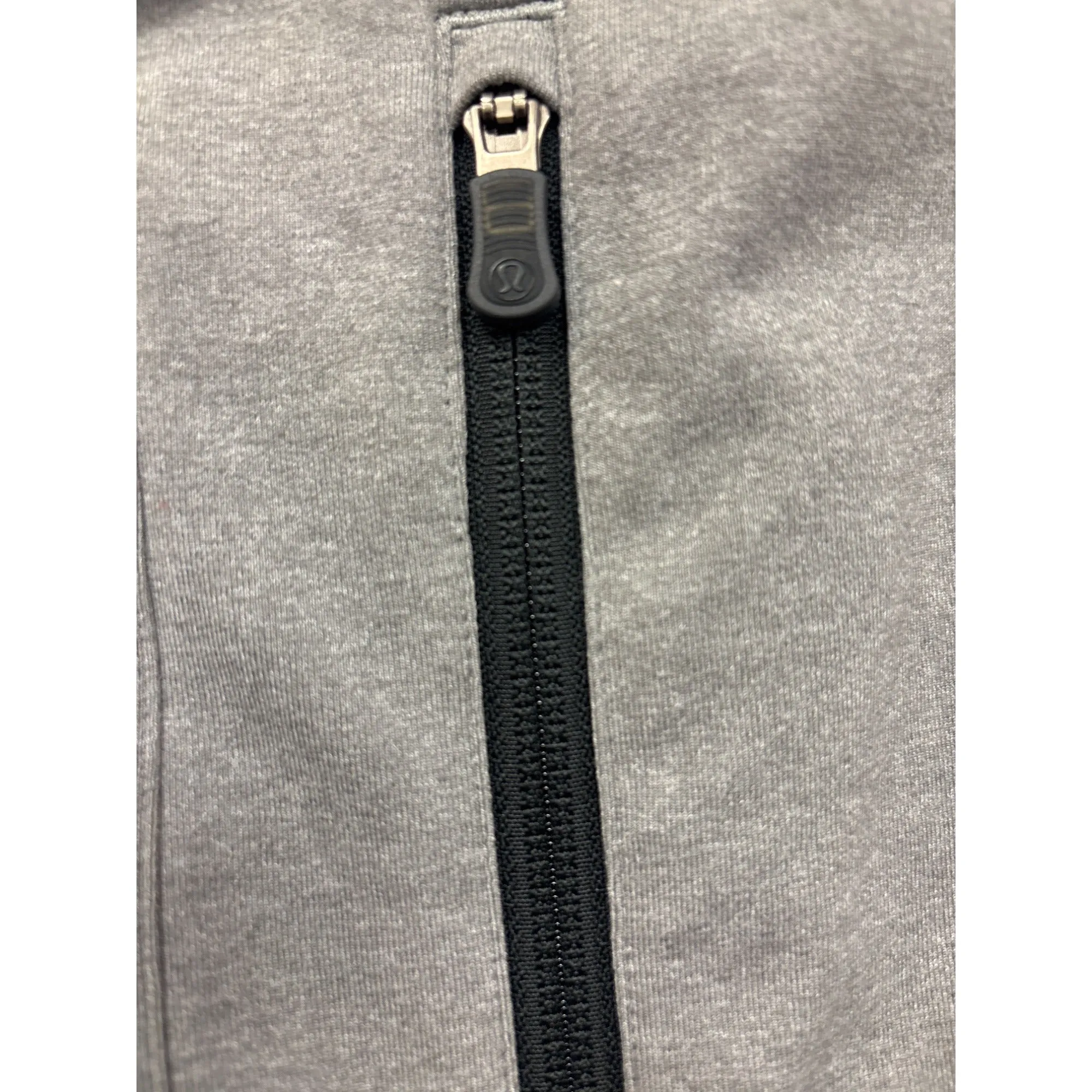 Lululemon Mens Full-Zip Jacket Black/Grey/Yellow Trim Size L #6984