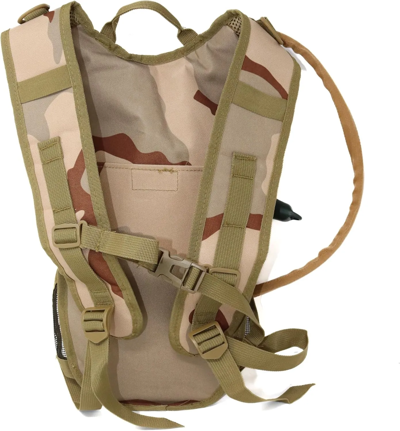 M MCGUIRE GEAR Hydration Backpack, Multi-Pocket Hiking Backpack with Hydration Bladder, Water-Resistant Nylon Water Bladder for Running, Cycling, and Biking, 3L/100 oz.