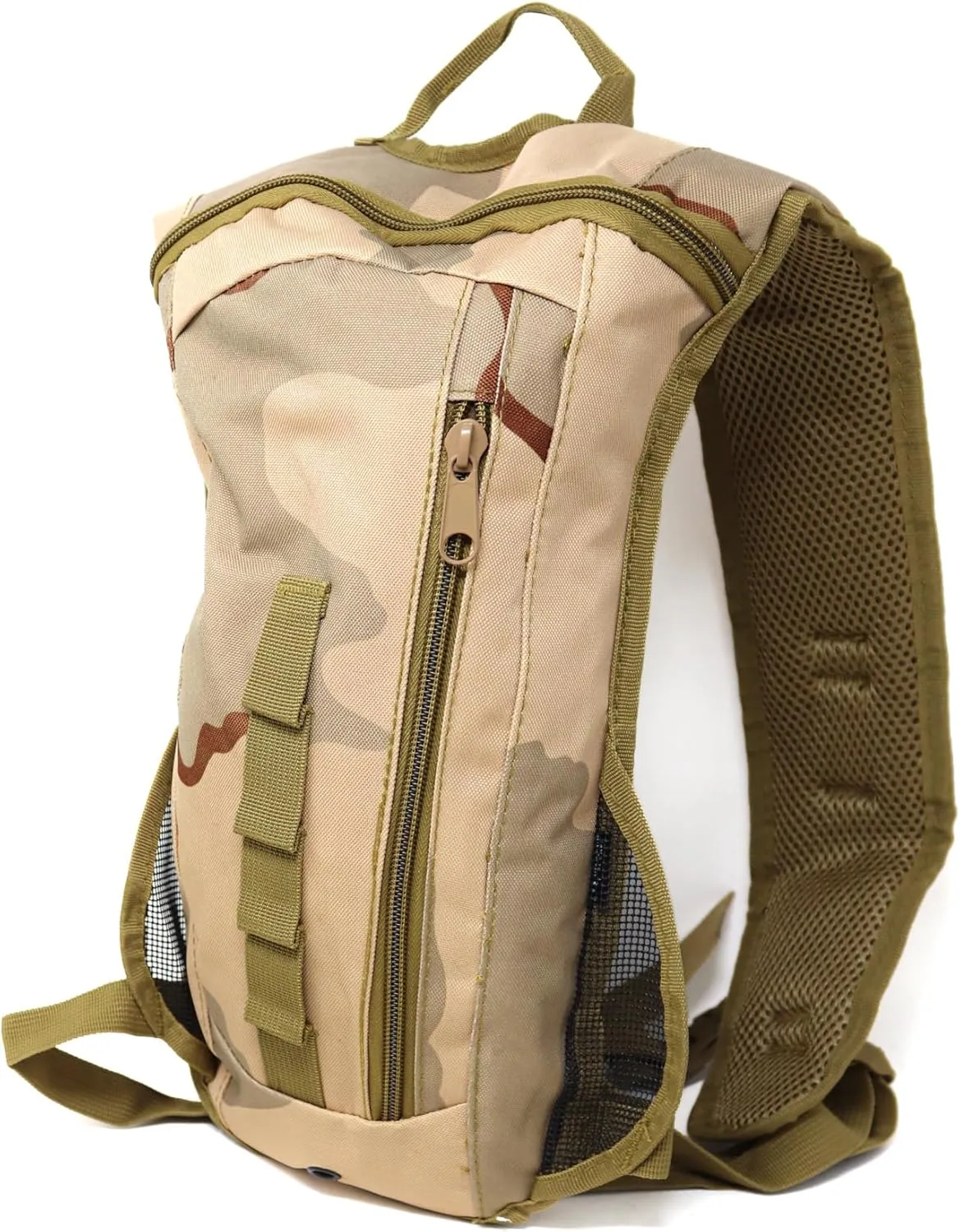 M MCGUIRE GEAR Hydration Backpack, Multi-Pocket Hiking Backpack with Hydration Bladder, Water-Resistant Nylon Water Bladder for Running, Cycling, and Biking, 3L/100 oz.