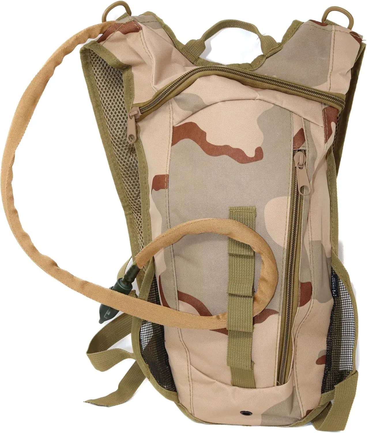 M MCGUIRE GEAR Hydration Backpack, Multi-Pocket Hiking Backpack with Hydration Bladder, Water-Resistant Nylon Water Bladder for Running, Cycling, and Biking, 3L/100 oz.