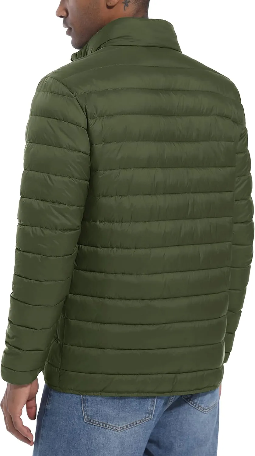 MAGCOMSEN Men's Puffer Jacket Lightweight Warm Winter Coats Water Repellent Windproof Insulated Jacket