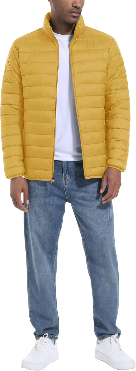 MAGCOMSEN Men's Puffer Jacket Lightweight Warm Winter Coats Water Repellent Windproof Insulated Jacket