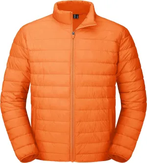 MAGCOMSEN Men's Puffer Jacket Lightweight Warm Winter Coats Water Repellent Windproof Insulated Jacket