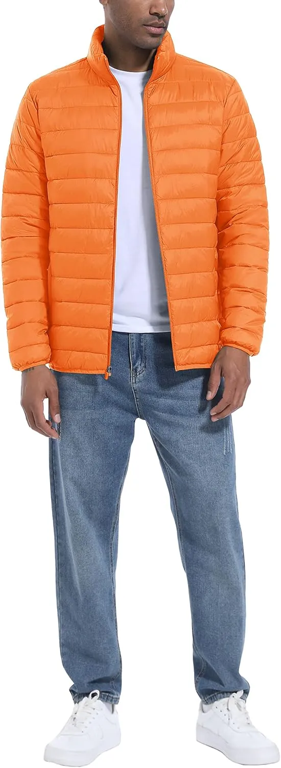 MAGCOMSEN Men's Puffer Jacket Lightweight Warm Winter Coats Water Repellent Windproof Insulated Jacket