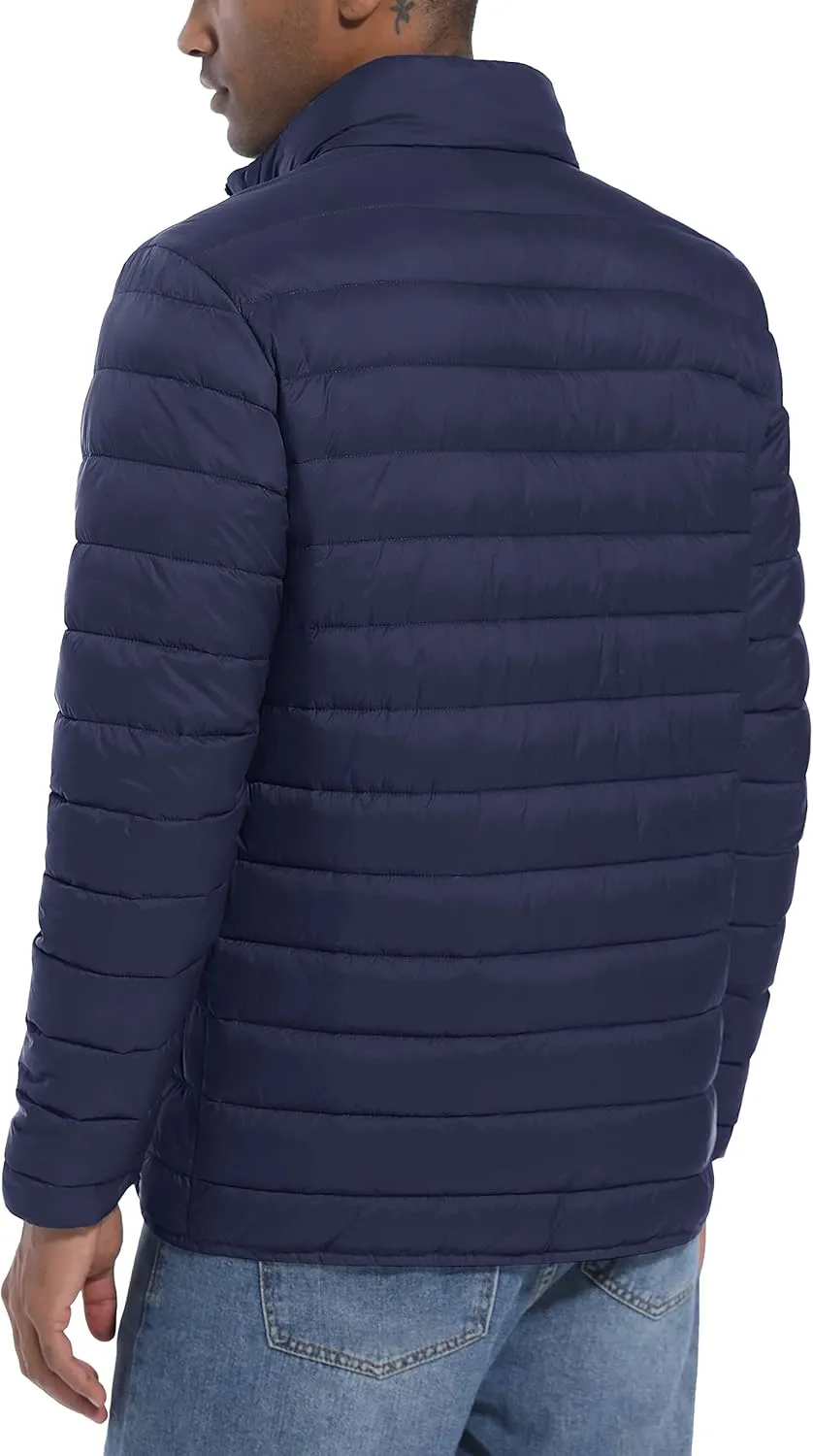 MAGCOMSEN Men's Puffer Jacket Lightweight Warm Winter Coats Water Repellent Windproof Insulated Jacket