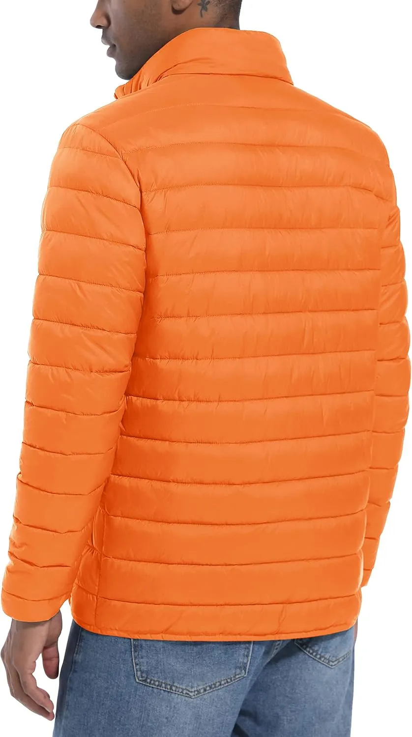 MAGCOMSEN Men's Puffer Jacket Lightweight Warm Winter Coats Water Repellent Windproof Insulated Jacket
