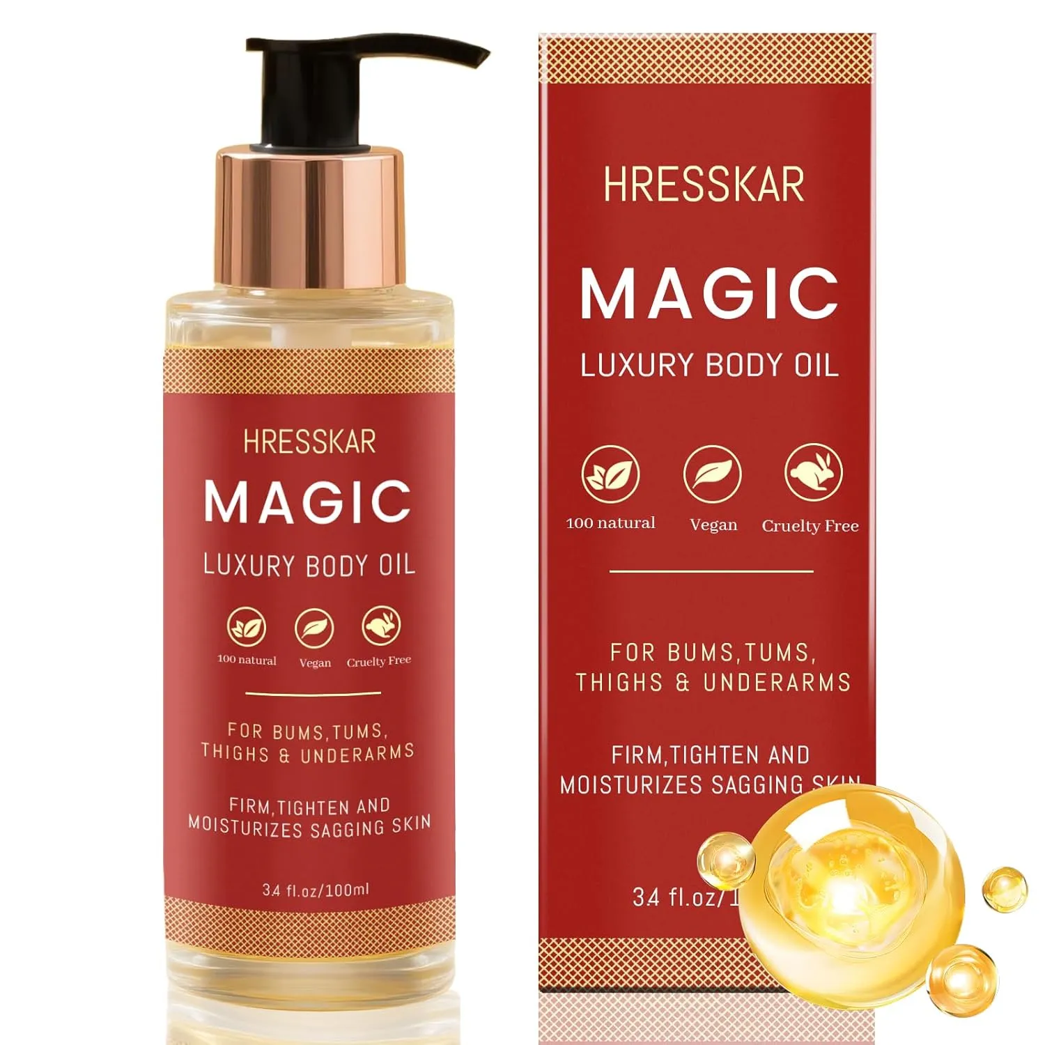 Magic Firming Body Oil - Intense Hydration & Skin Tightening for Full Body Care (1)