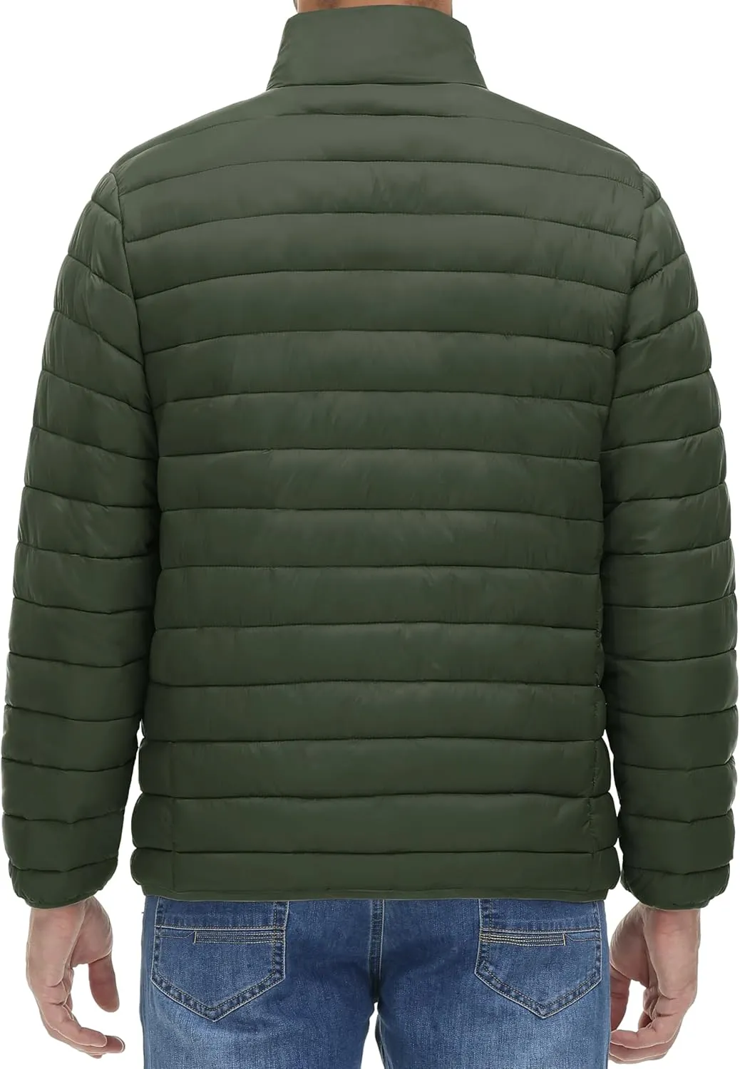 MAGINVIT Men's Puffer Jackets Lightweight Warm Winter Coat Water-Repellent Windbreaker Insulated Quilted Packable Jacket