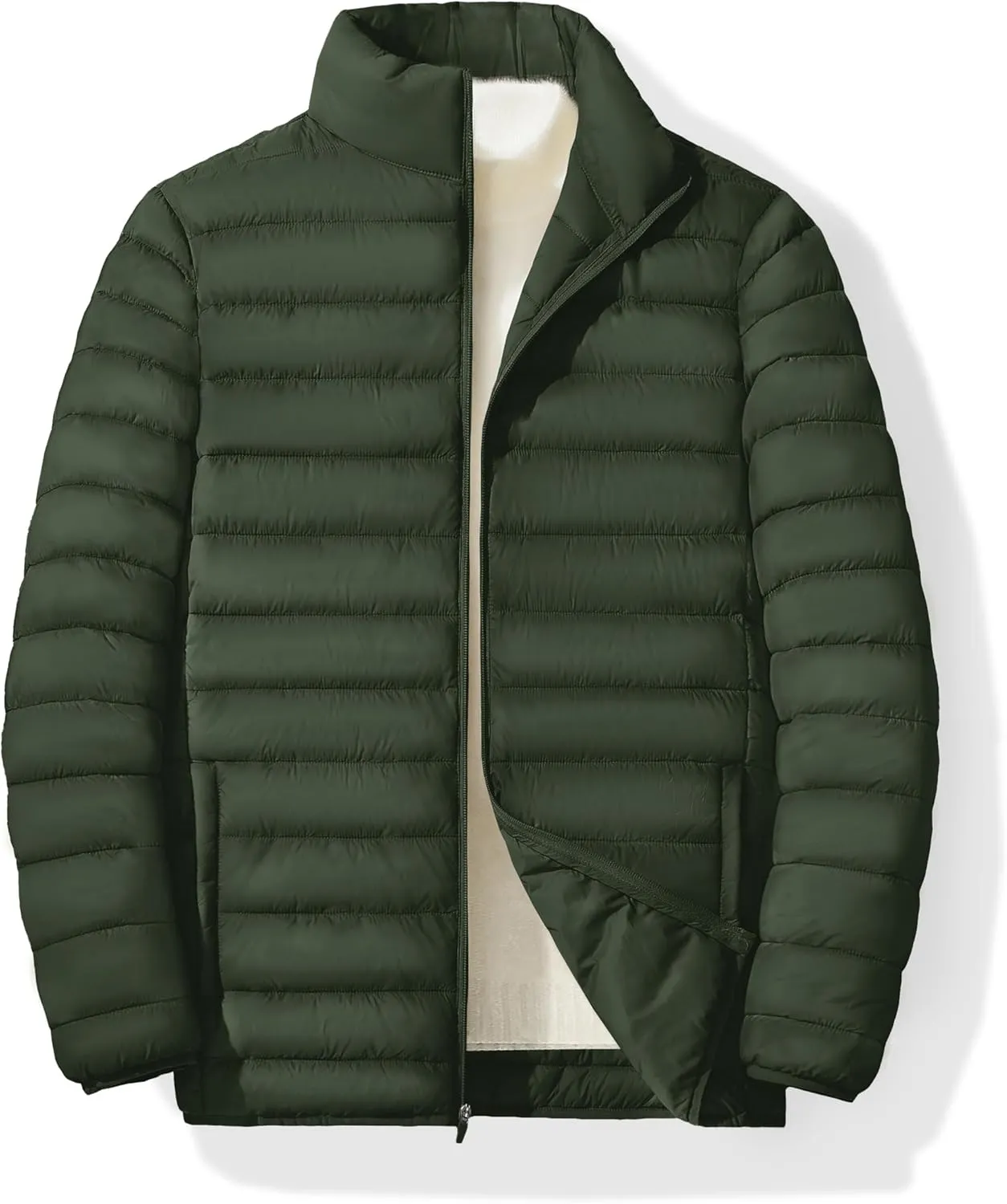 MAGINVIT Men's Puffer Jackets Lightweight Warm Winter Coat Water-Repellent Windbreaker Insulated Quilted Packable Jacket