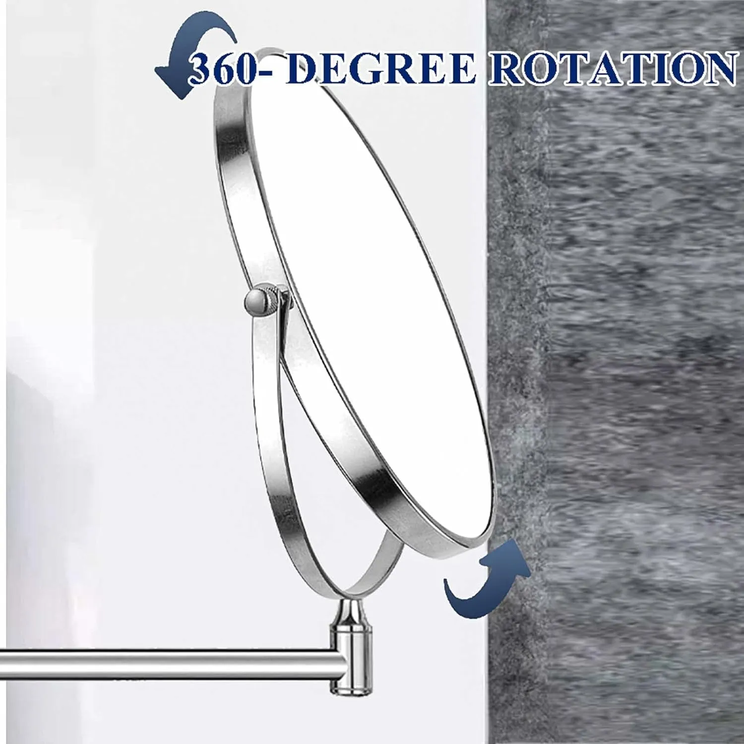 Magnifying Makeup Mirror Double Sided, 360 Degree Adjustable Portable Cosmetic Mirror, 1X 3X 5X 7X 10X Magnification Mirror, Bathroom Shaving Make Up Mirrors, Girl Women Gifts