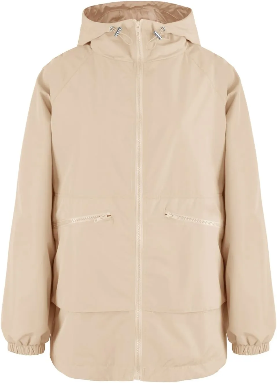MAKARTHY Rain Jacket Women Waterproof Lightweight Jacket With Hood Packable Raincoat with Pockets S-XXXL