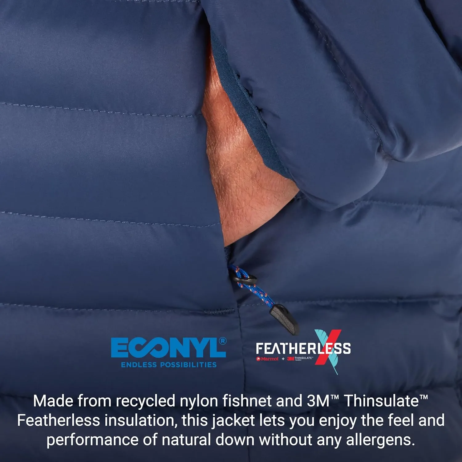 MARMOT Men's Echo Featherless Jacket- Lightweight Down Alternative Puffer Coat
