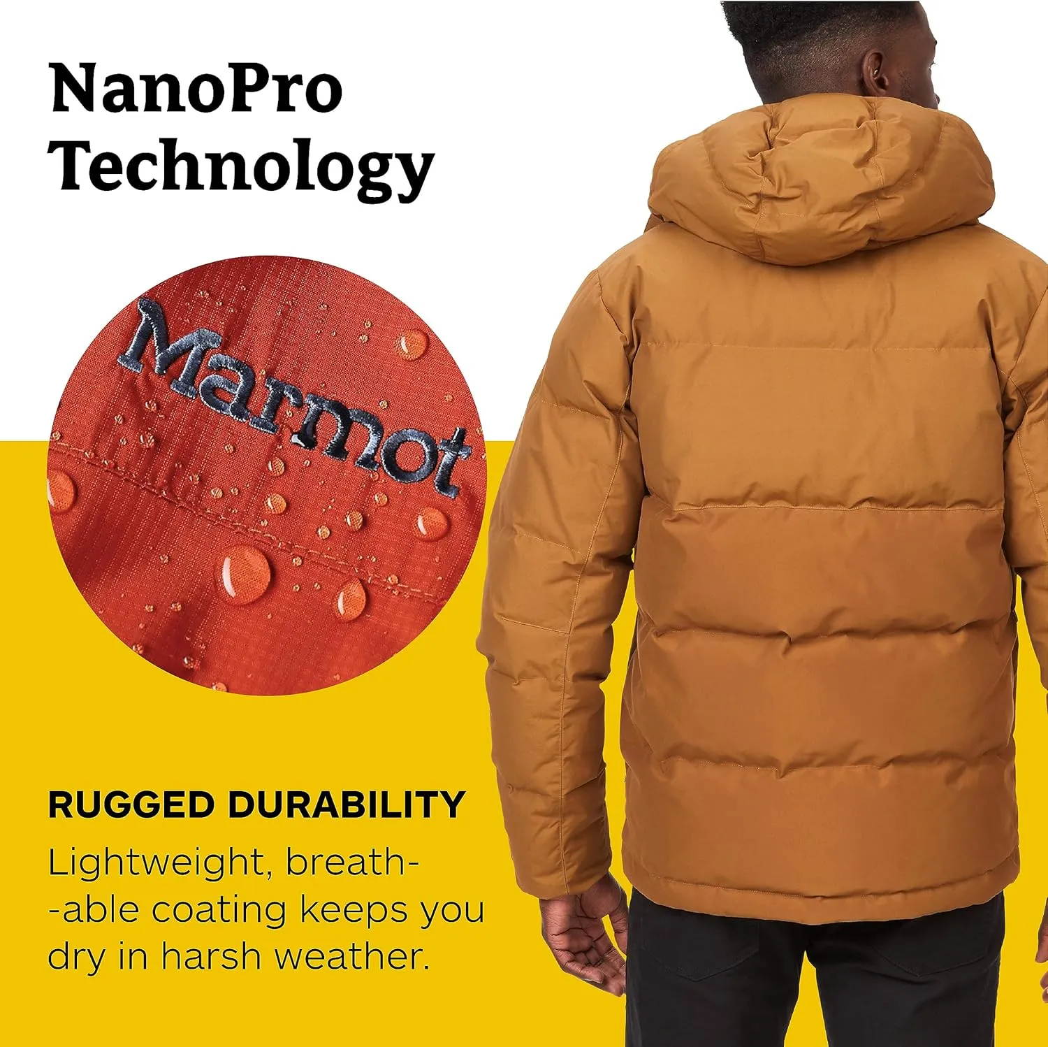 MARMOT Men's Fordham Down Jacket - Waterproof, Breathable 700-Fill Insulated Puffer Coat