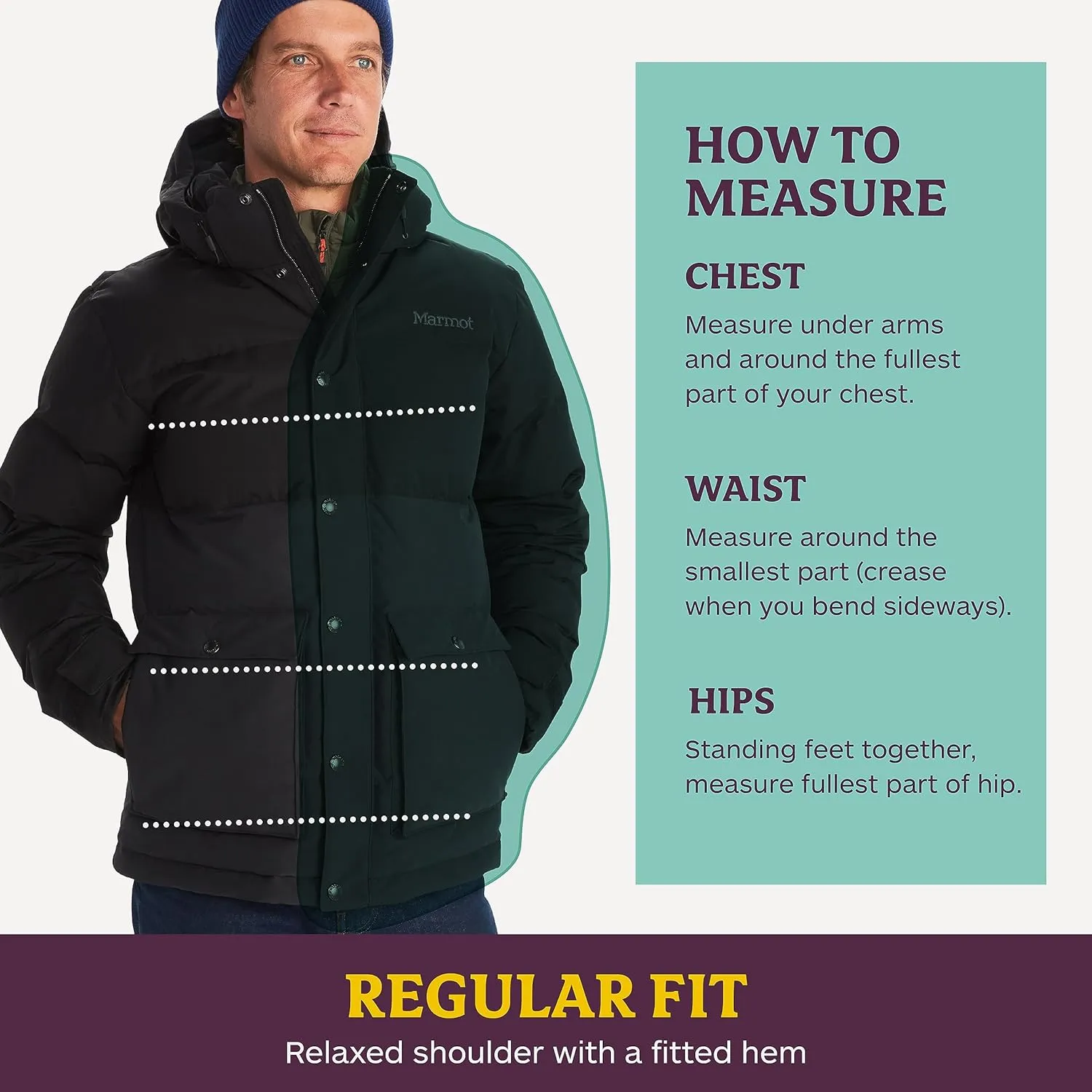 MARMOT Men's Fordham Down Jacket - Waterproof, Breathable 700-Fill Insulated Puffer Coat