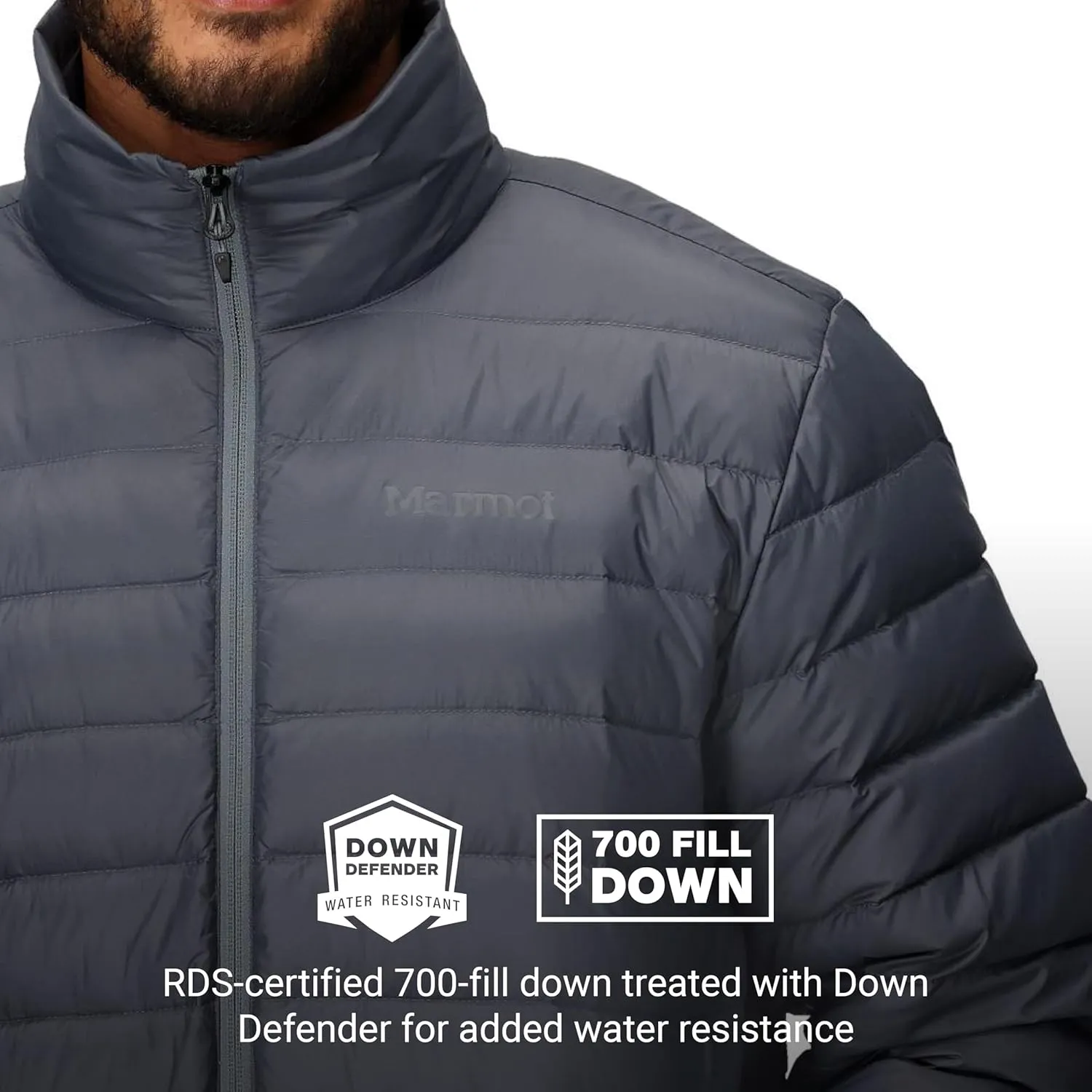 MARMOT Men's Lightweight, Water-Resistent Zeus Jacket, 700 Fill Power Down