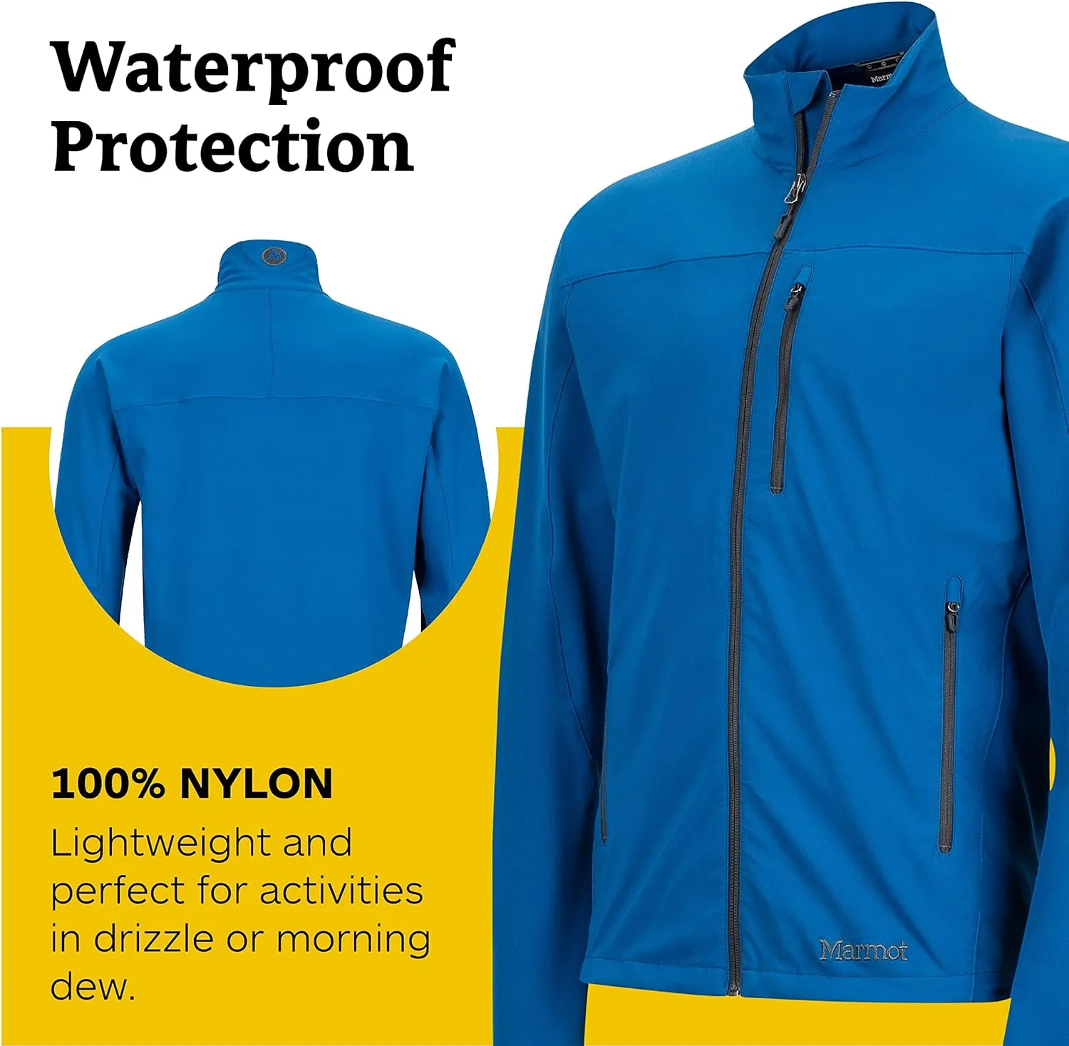 Marmot Men's Tempo Jacket - Breathable, Water-Resistant Softshell