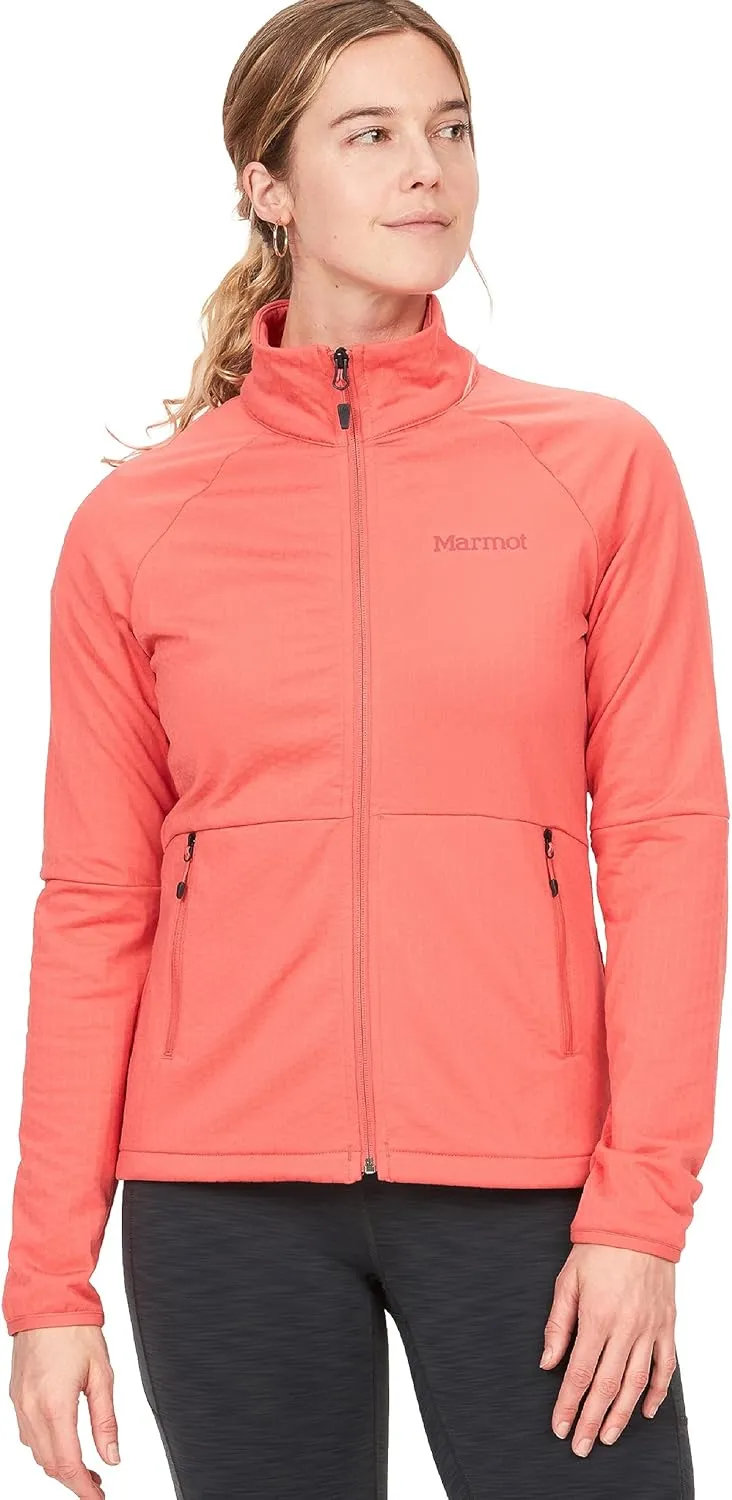 MARMOT Women's Leconte Fleece Jacket - Lightweight, Breathable, Technical Grid Fleeced Layer