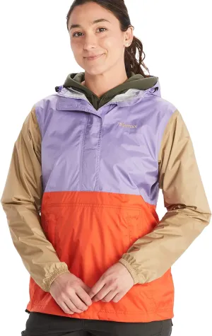 MARMOT Women's Precip Eco Waterproof Anorak Rain Jacket - Breathable, Lightweight, Packable Pullover Raincoat