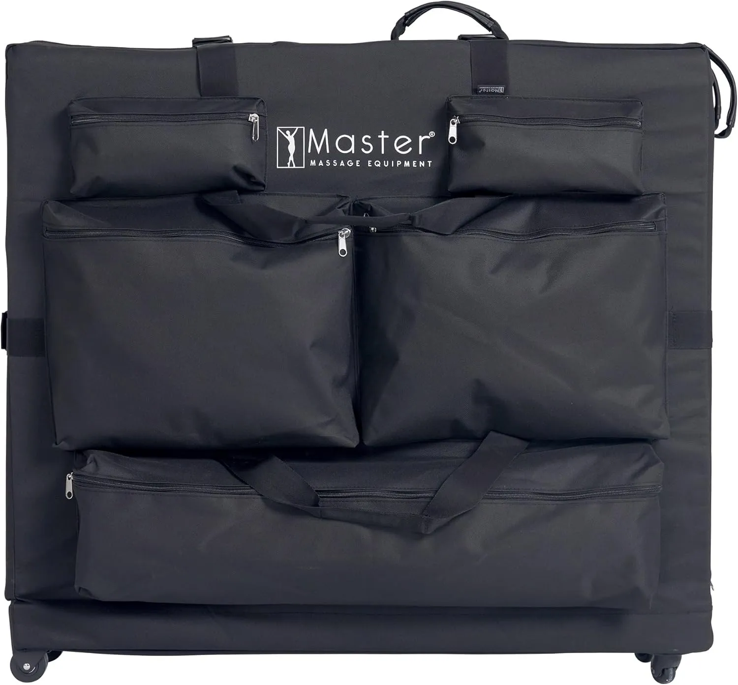 Master Massage Universal Size Wheeled Massage Table Carry Case with Wheels, Oversized Carrying Bag for Foldable Massage Bed with Castors-Fits 27” to 32” Width Folding Massage Table- Black