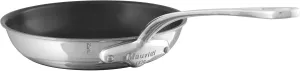 Mauviel M'Cook 5-Ply Polished Stainless Steel Nonstick Frying Pan With Cast Stainless Steel Handle, 7.9-in, Made In France