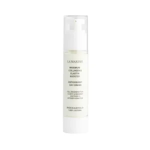 Maximum Collagen & Elastin Booster Antioxidant Day Cream, Cell regeneration, clarity, radiance Soothing & Intense Hydration (1.69 Fl Oz)