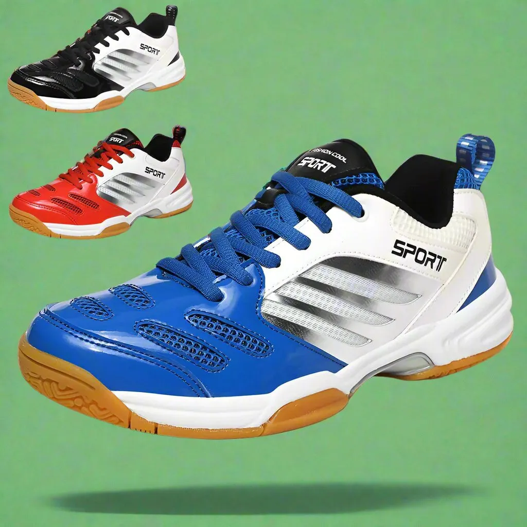 Men's Breathable Lightweight Badminton Sports Shoes (In Stock)
