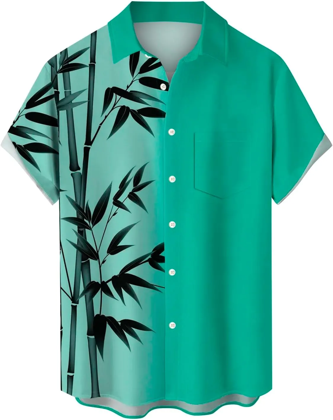 Men's Classic Everyday Soft Beach Flower Shirt and Long Suits Mens Cotton Crew Neck T-Shirt Henley
