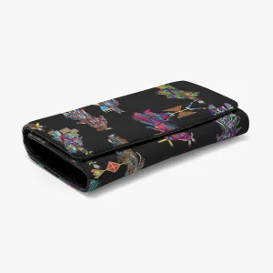 Men's Grass Dancers Black Foldable Wallet
