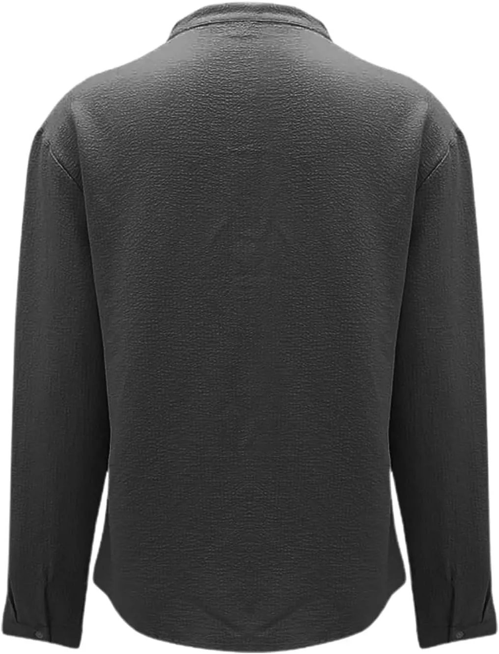 Men's Henley Shirt Tops Crew Neck Button Pleated Long Sleeve Casual Tshirt Breathable Loose Fall Fashion 2024 Outfits