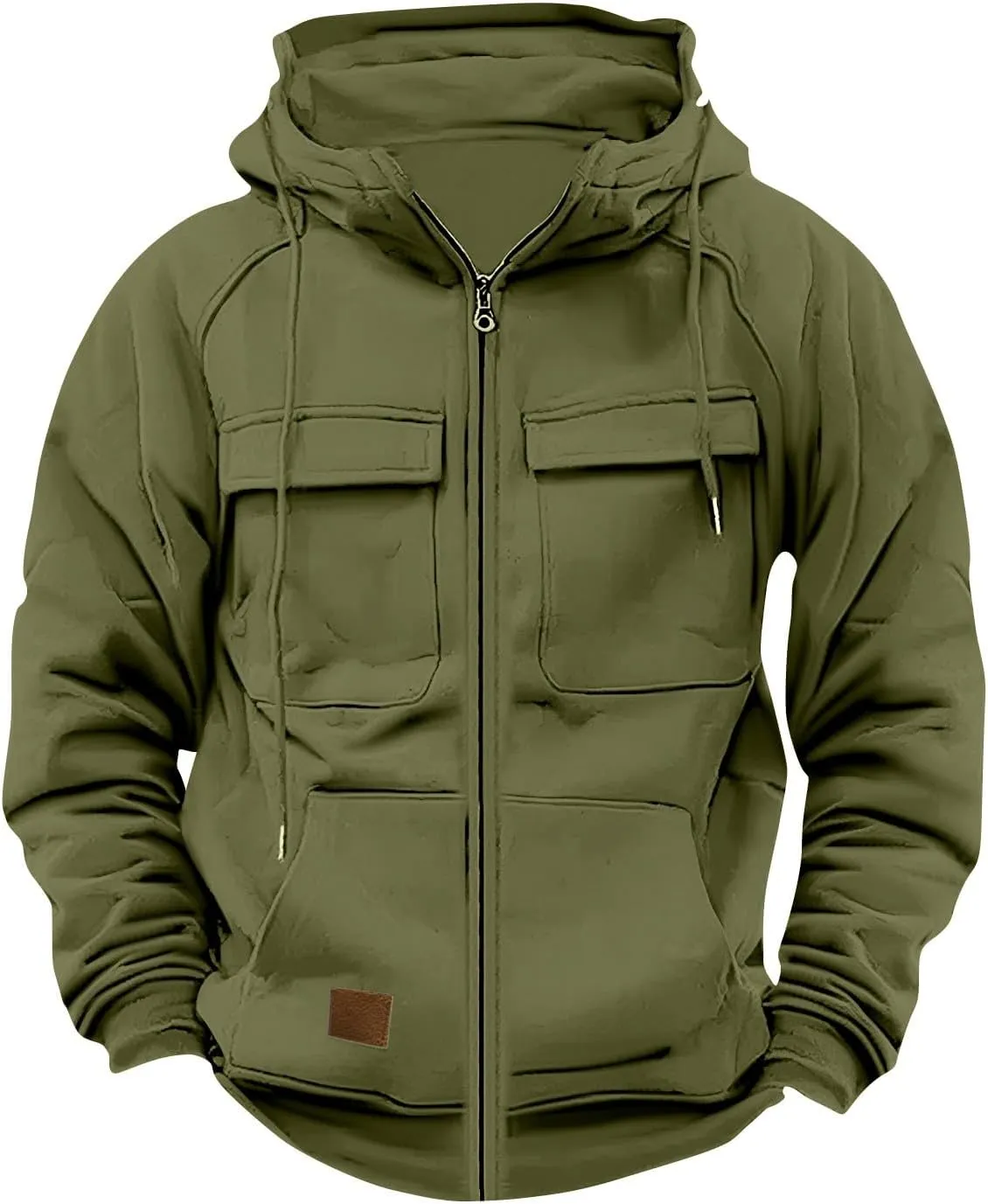 Mens Hoodies Pullover Long Sleeve Vintage Workout Hoodies Quarter Zip Military Tactical Sweatshirt Fall Pullover