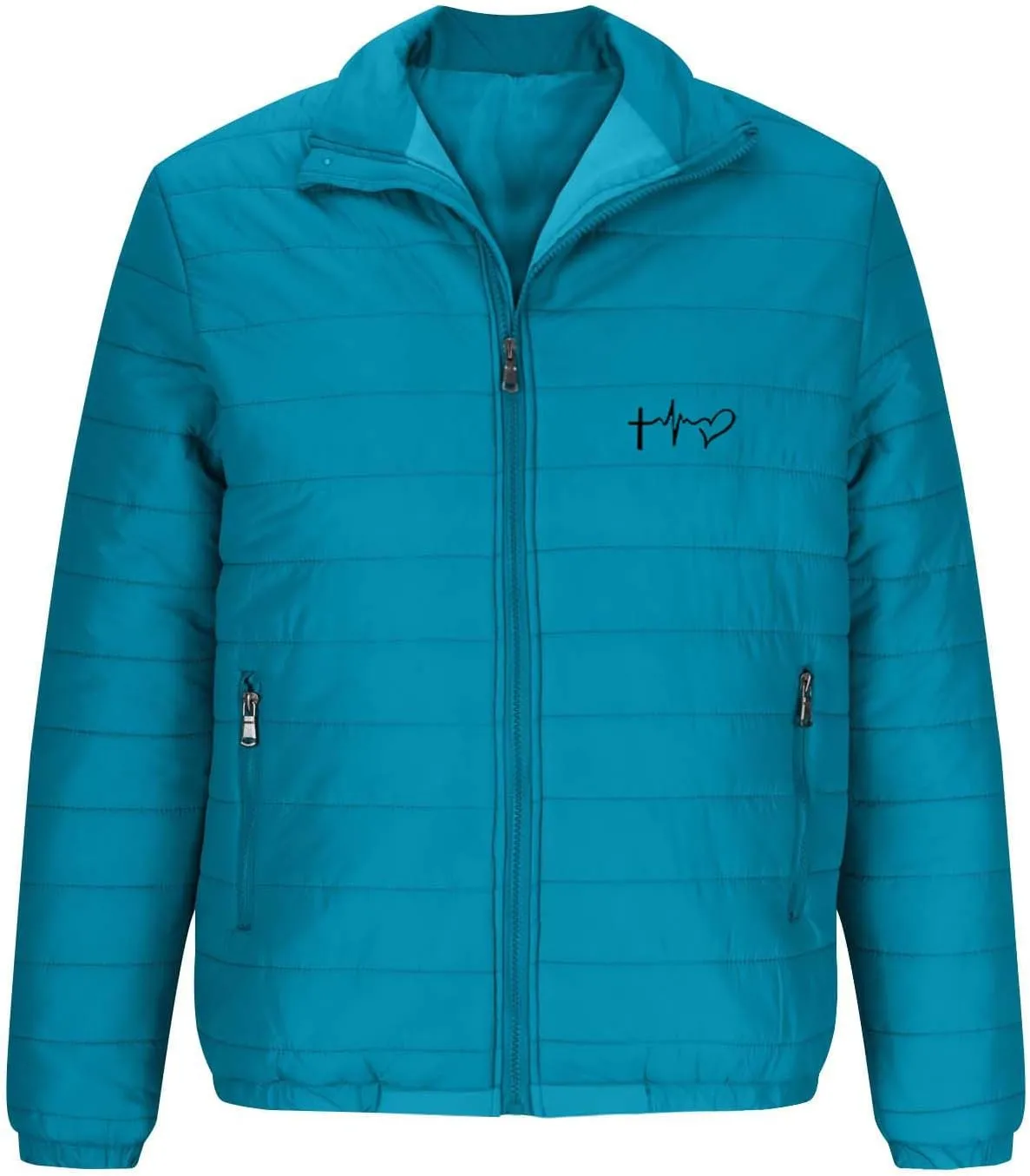 Mens Jackets Packable Stand Collar Puffer Waterproof Jacket for Men Lightweight Outdoor Travel Coat Casual Trendy
