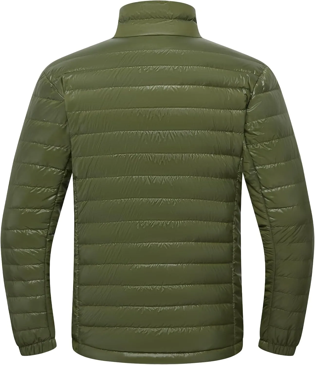 Men’s Lightweight Down Jacket Water Resistant Puffer Insulated Warm Winter Coat with Pockets