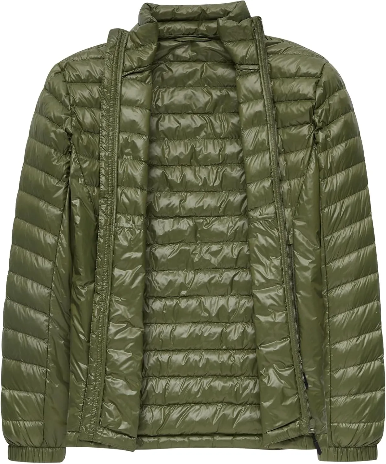 Men’s Lightweight Down Jacket Water Resistant Puffer Insulated Warm Winter Coat with Pockets