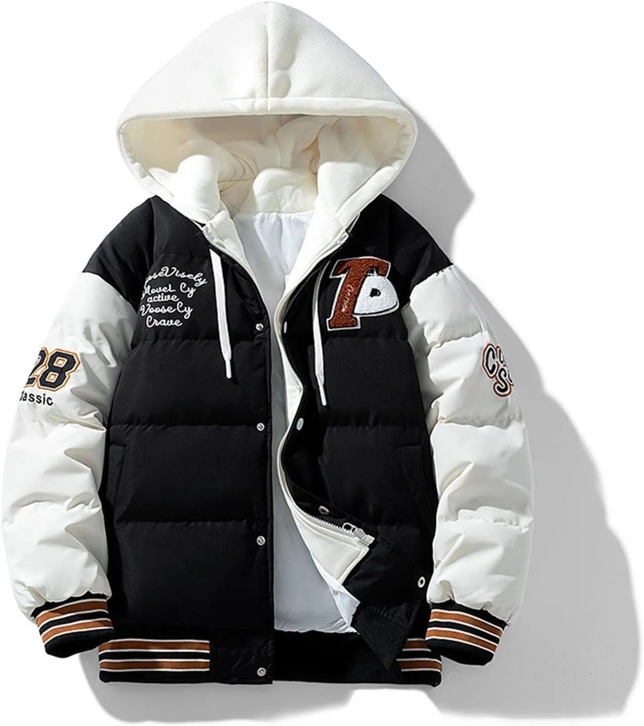 Mens Lightweight Packable Puffer Jacket Heavyweight Quilted Puffer Coat Windproof Insulated Jacket