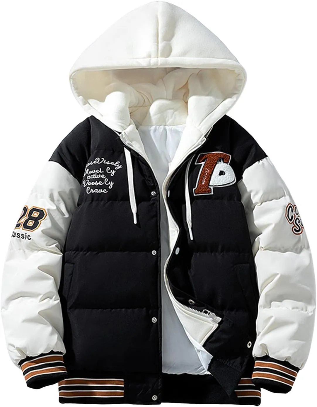 Mens Lightweight Packable Puffer Jacket Heavyweight Quilted Puffer Coat Windproof Insulated Jacket