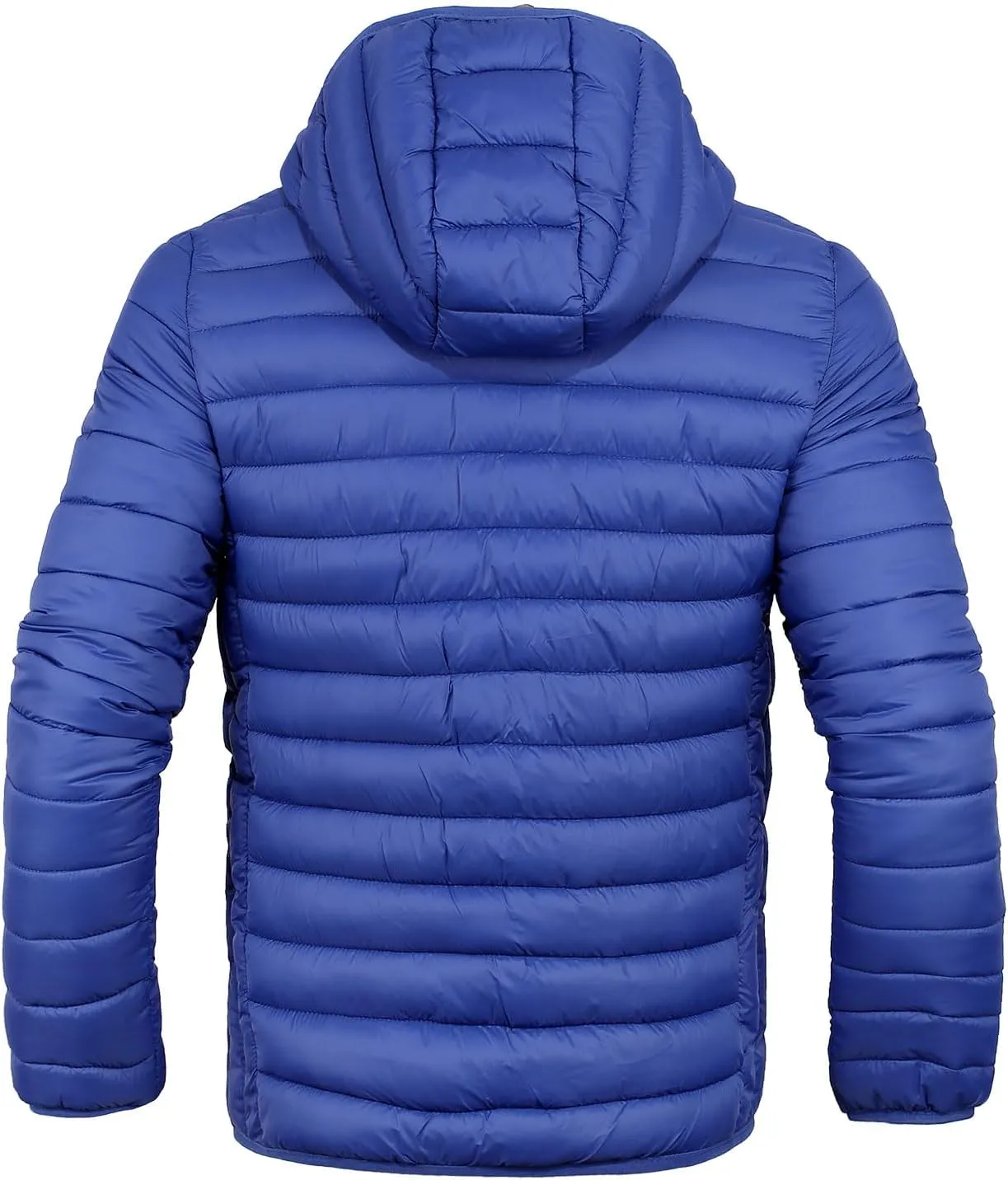 Men's Lightweight Puffer Jacket Down Packable Jacket Winter Coat with Hood