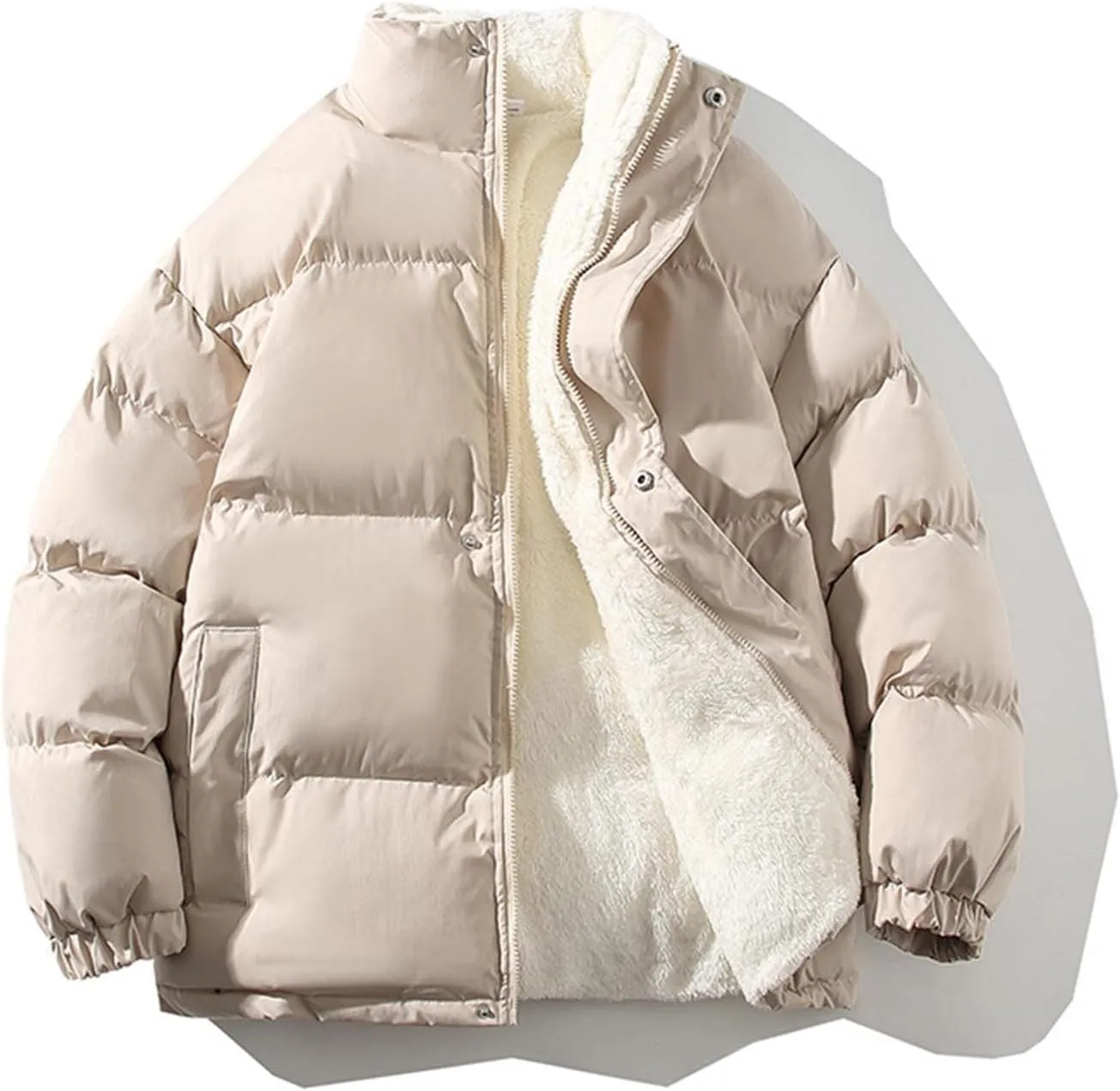 Men's Puffer Jacket Down Alternative Waterproof Winter Bubble Coats Jackets For Men, L-4XL