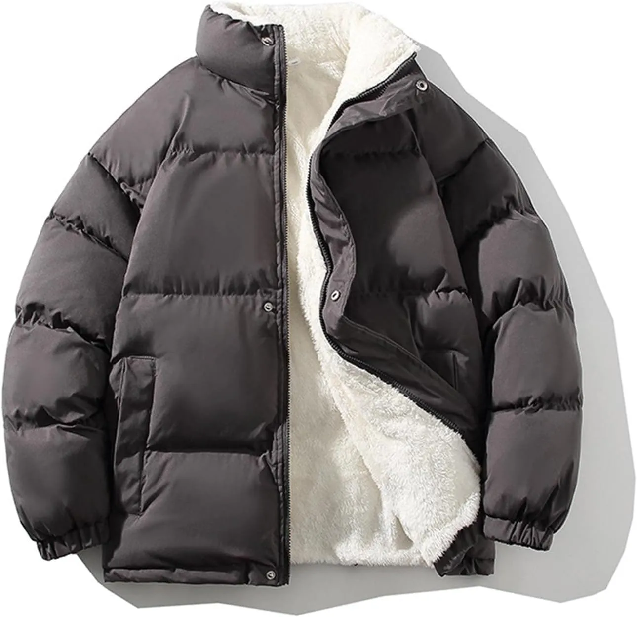 Men's Puffer Jacket Down Alternative Waterproof Winter Bubble Coats Jackets For Men, L-4XL