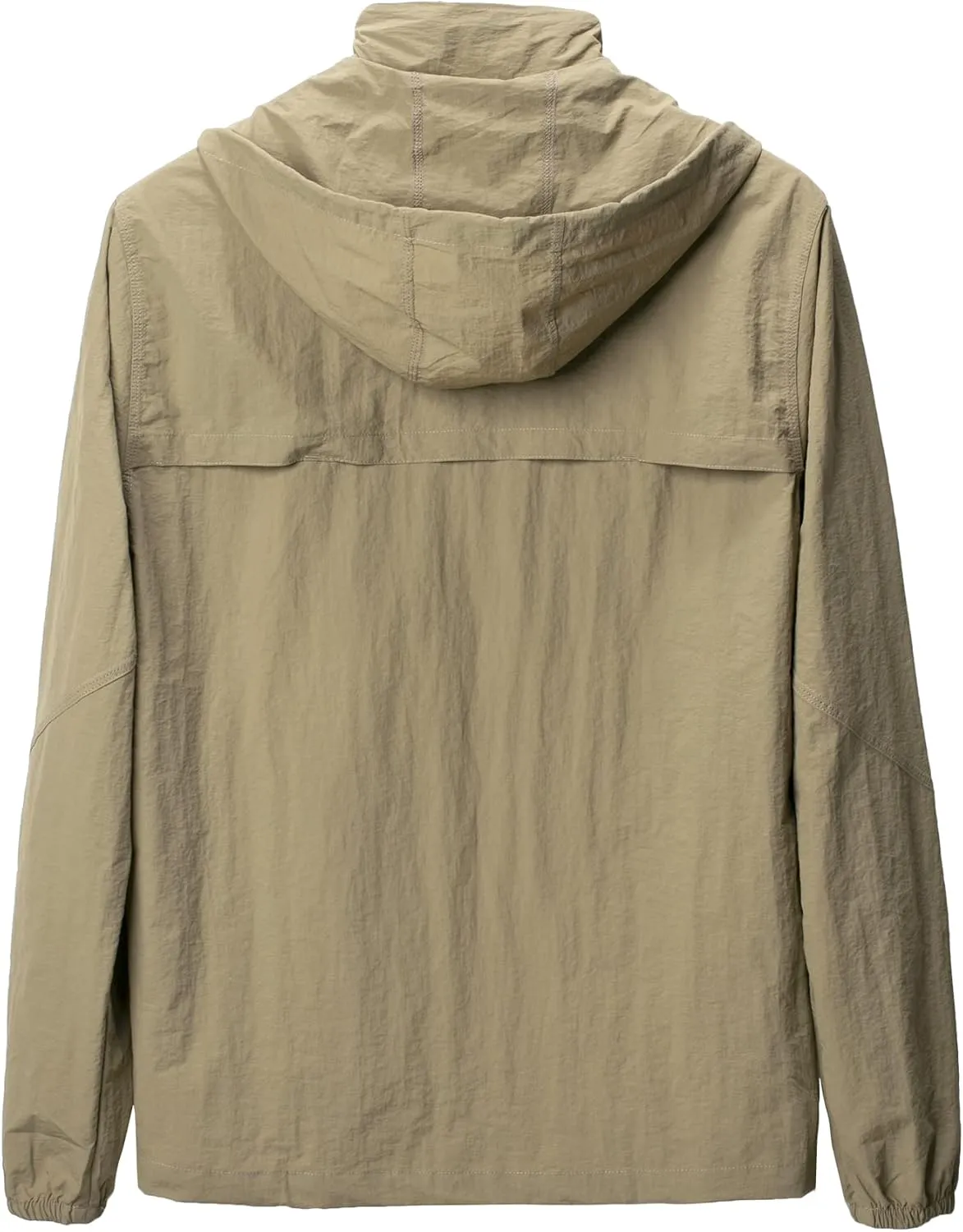 Mens Quick Dry Windbreaker, Breathable Lightweight Hooded Jackets, Sun-proof Windproof Outdoor Overcoat