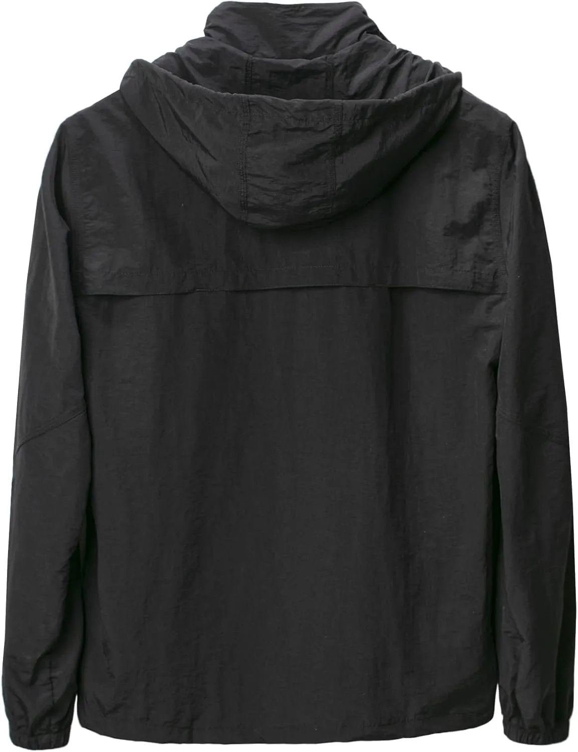 Mens Quick Dry Windbreaker, Breathable Lightweight Hooded Jackets, Sun-proof Windproof Outdoor Overcoat