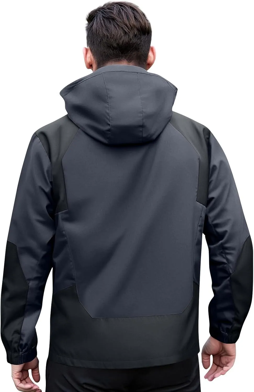 Mens Rain Jacket Lightweight Waterproof Rain Coats Poncho Sun Protective Outdoor Jacket with Hooded