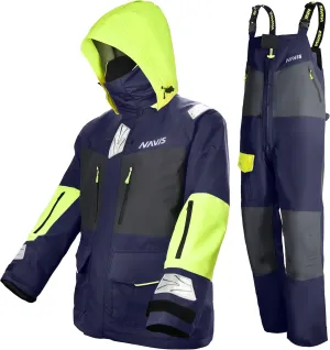 Men's Sailing Jacket & Bib Pants - Ocean PRO 3-Layer Shell, Waterproof, Breathable, Durable Combo Set