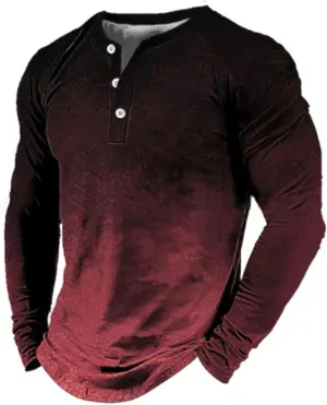 Men's Shirts Fashion Button Lapel Long Sleeved Shirt Waffle Textured Collared Sweater Mens Clothes Men's Long Sleeve