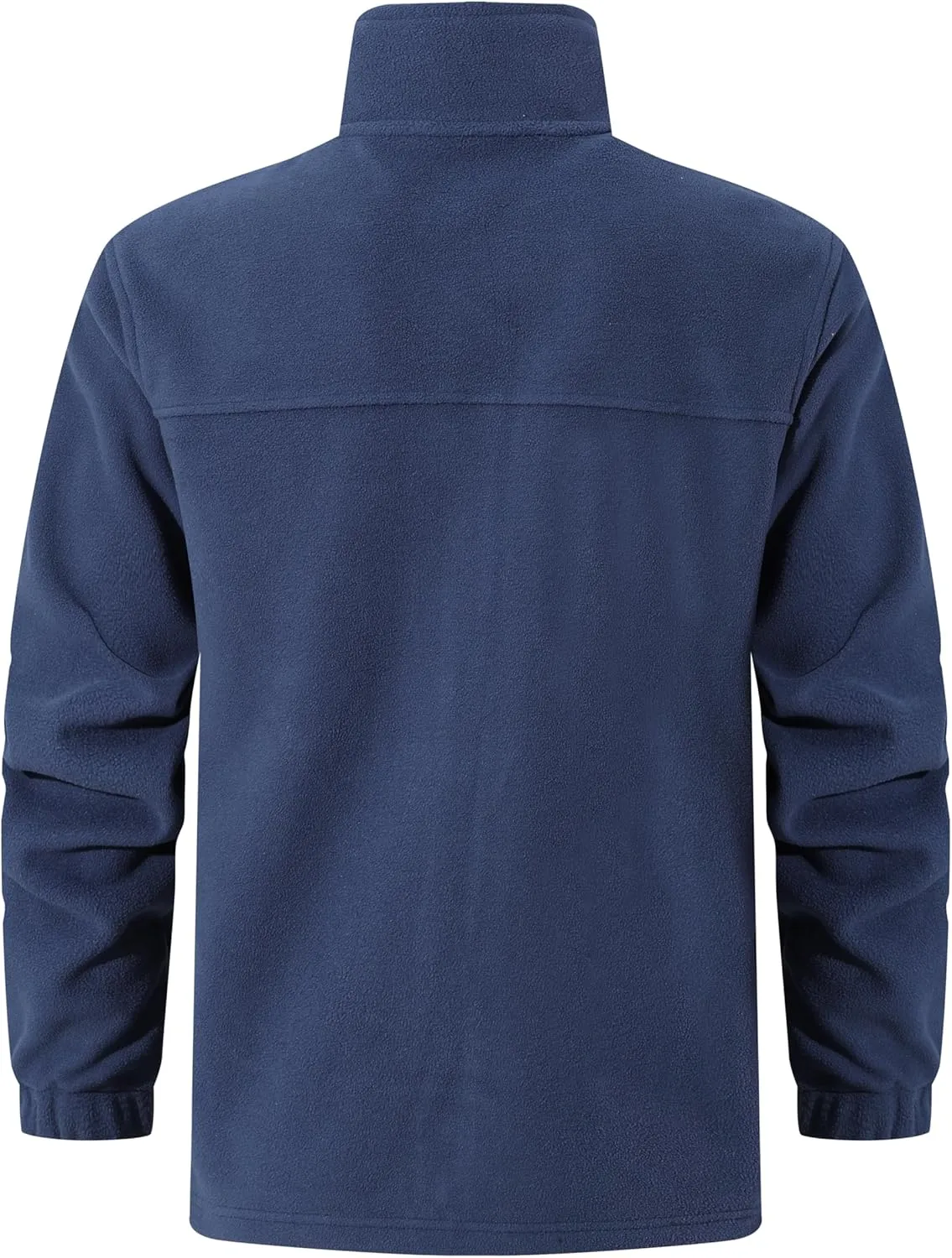 Men's Soft Polar Fleece Jacket with Pockets Lightweight Outdoor Recreation Full Zip Coat