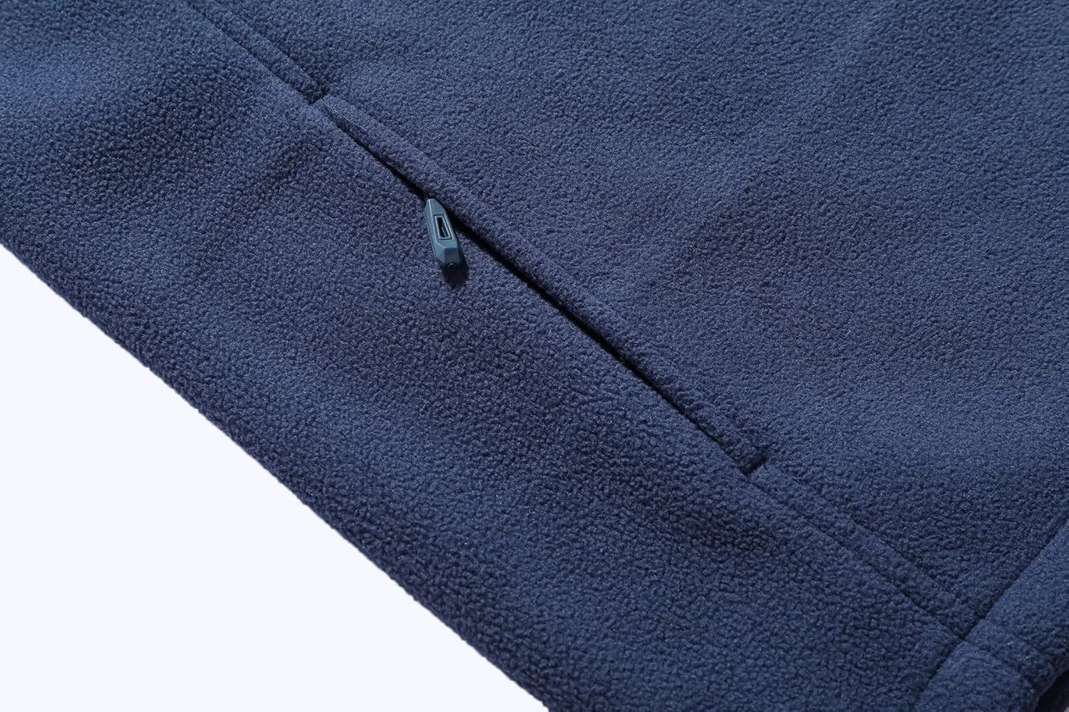 Men's Soft Polar Fleece Jacket with Pockets Lightweight Outdoor Recreation Full Zip Coat