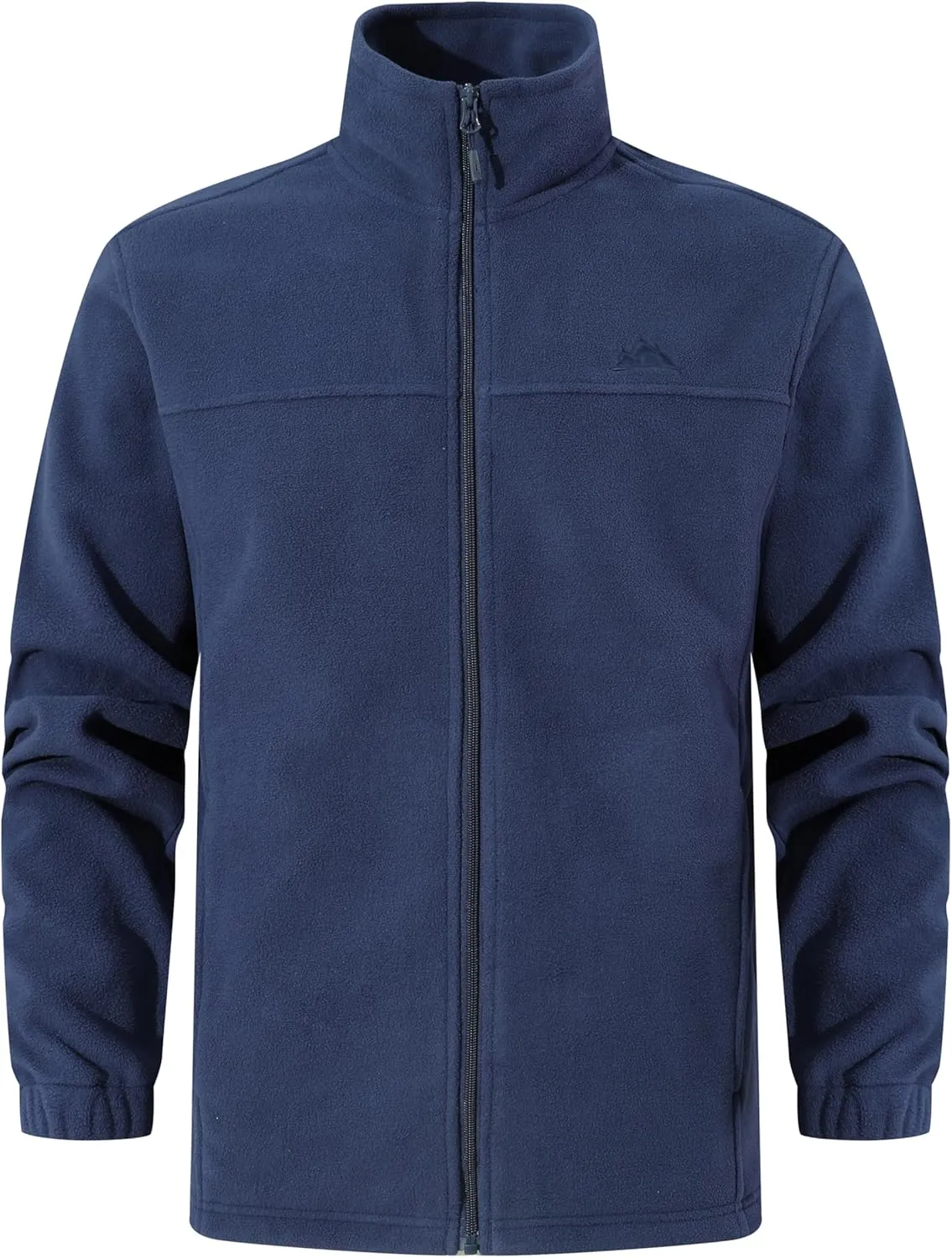 Men's Soft Polar Fleece Jacket with Pockets Lightweight Outdoor Recreation Full Zip Coat